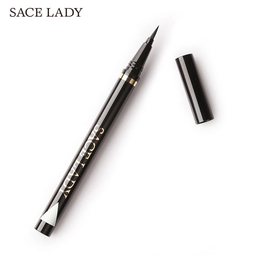 Жидкая подводка для глаз SACE LADY водостойкая Черная Подводка стойкая жидкая