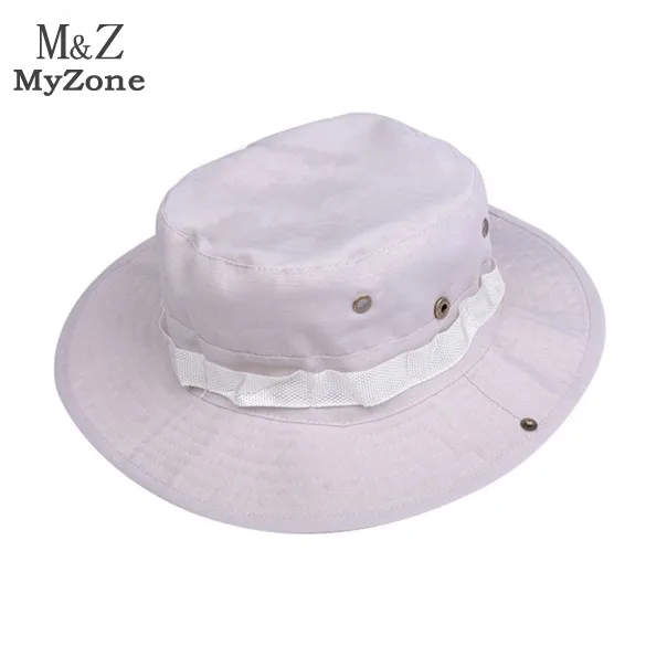 Men Canvas Bucket Hats Outdoor Fishing 