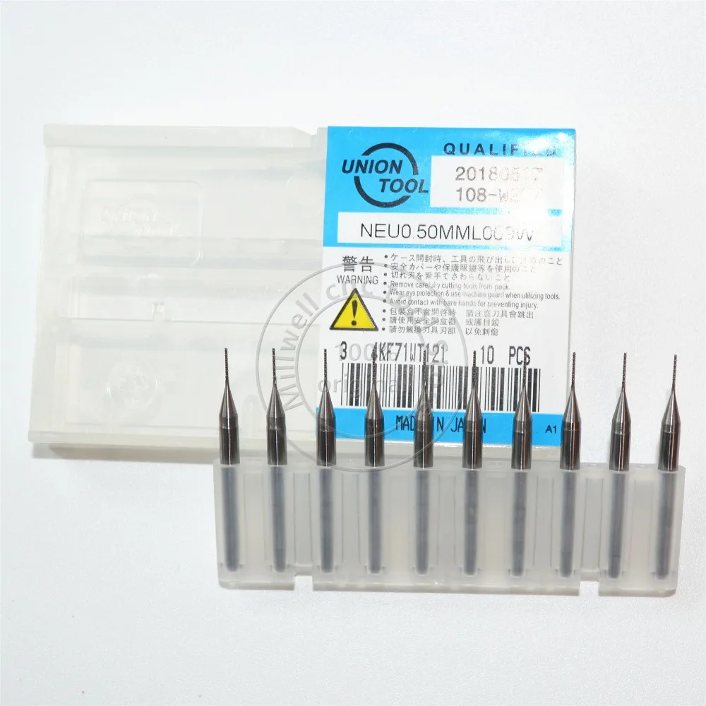 3,175 мм(1/8 '')* 0,5 мм, 20 шт./кор., CNC PCB бит, микро ПХД доска Концевая мельница, CNC машина кукуруза бит, плавное удаление чипа