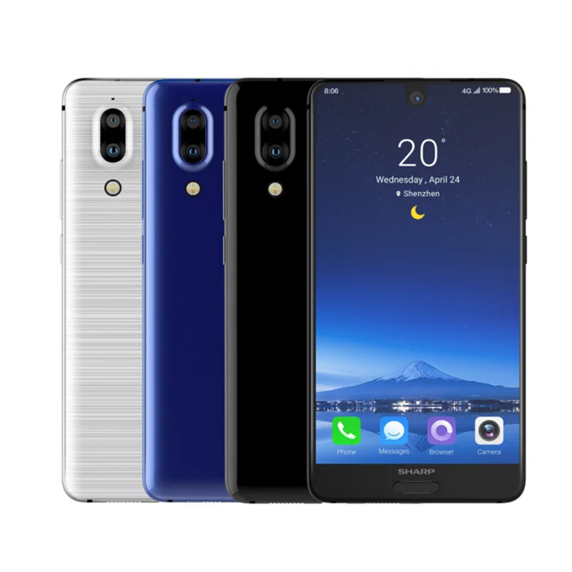 SHARP AQUOS S2(C10) Глобальная версия 5,5 дюймов FHD+ NFC Android 8,0 4 Гб ОЗУ 64 Гб ПЗУ восьмиядерный смартфон Snapdragon 630 2,2 ГГц 4G