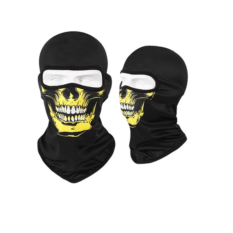 3D Orcs Skull spprts Full Face Mask Warm Helmet Liner Ski Paintball Cycling Snowboard Biker Tactical Riding Face Shield Hood images - 6
