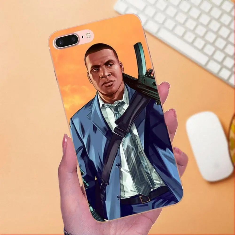 Чехол Gta 5 из ТПУ для Huawei Honor 4C 5A 5C 5X 6 6C 6A 6X 7 7X 8 9 V8 V10 Y3II Y5II Y6II G8 P7 Play Lite | Мобильные