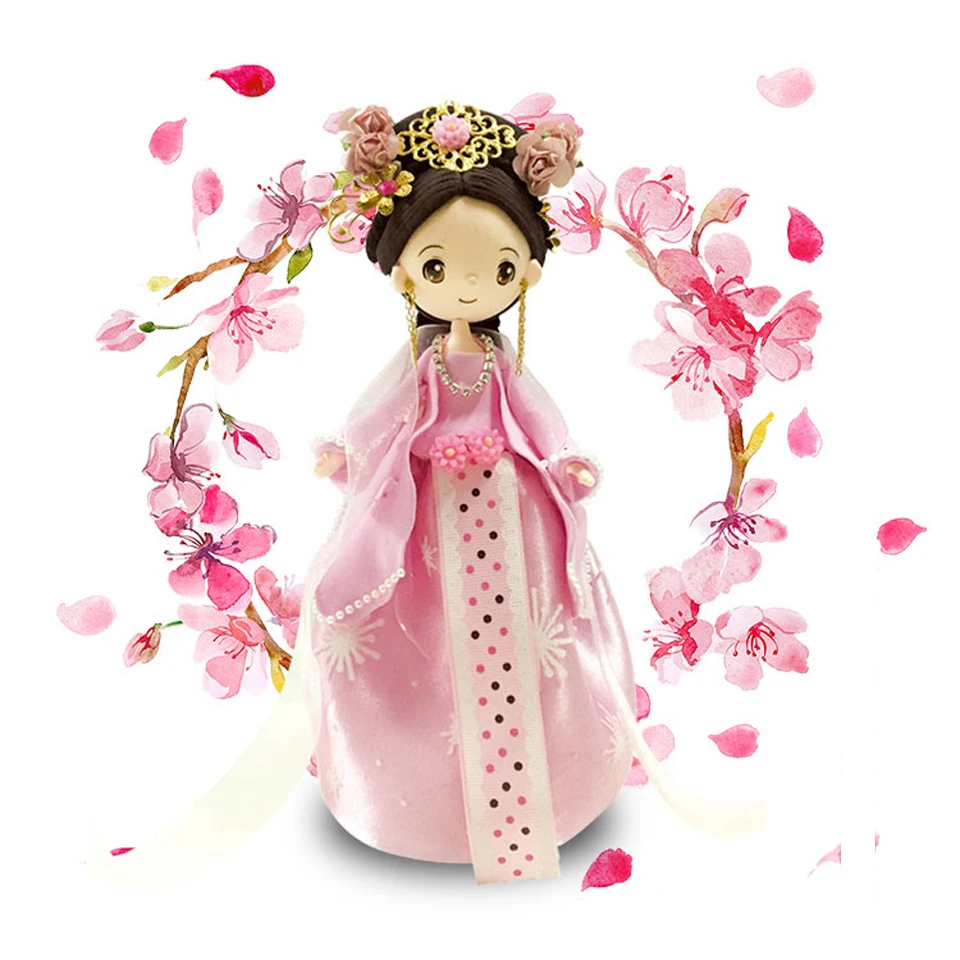 Набор Кукол DOLLRYGA слайм Сделай Сам глина Китайская традиционная этническая кукла