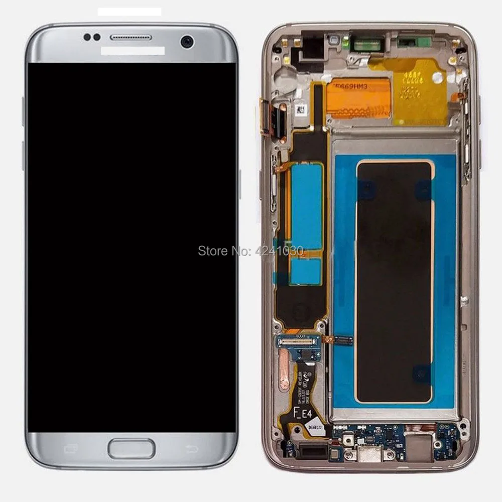 ЖК дисплей + дигитайзер сенсорного экрана рамка в сборе для Samsung Galaxy S7 edge