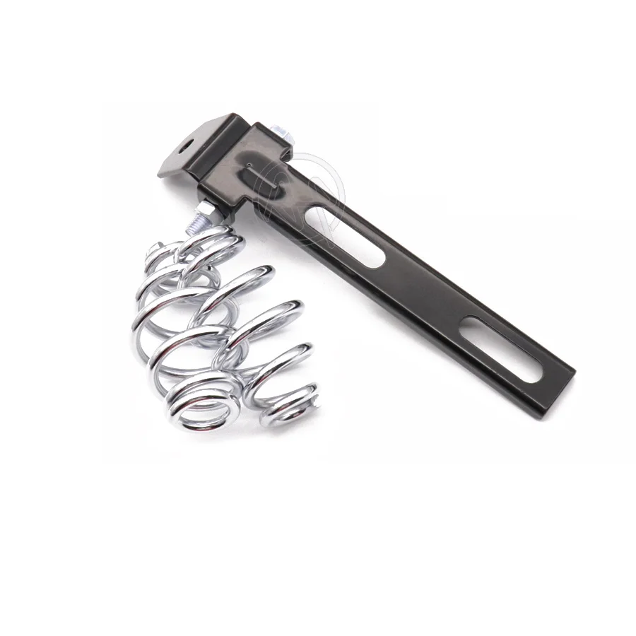 Мотоциклетное черное седло с логотипом черепа в стиле ретро из искусственной