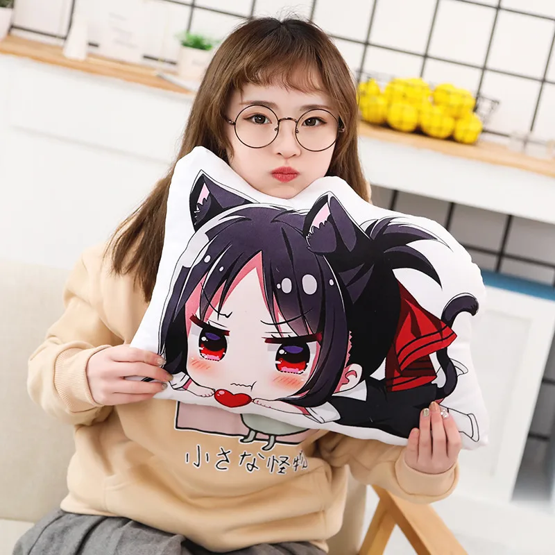 1 шт. аниме плюшевая игрушка подушка Kaguya-sama: Love is War Fujiwara Chika Shinomiya Kaguya Косплей плюшевые куклы мягкие игрушки подарок 30*45 см
