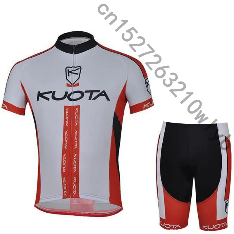 Kuota Pro лето для мужчин Велоспорт Джерси короткий рукав комплект дышащий шорты для женщин Велосипедный спорт одежда гель площадку - Цвет: 7