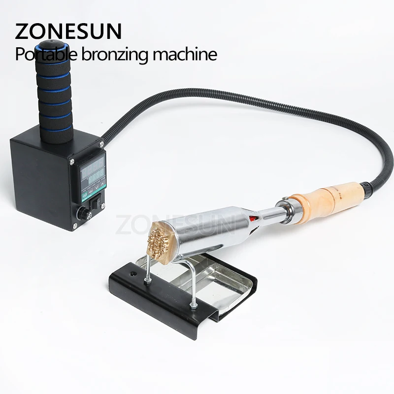 ZONESUN ручной инструмент для тиснения по дереву и коже машина горячего тиснение