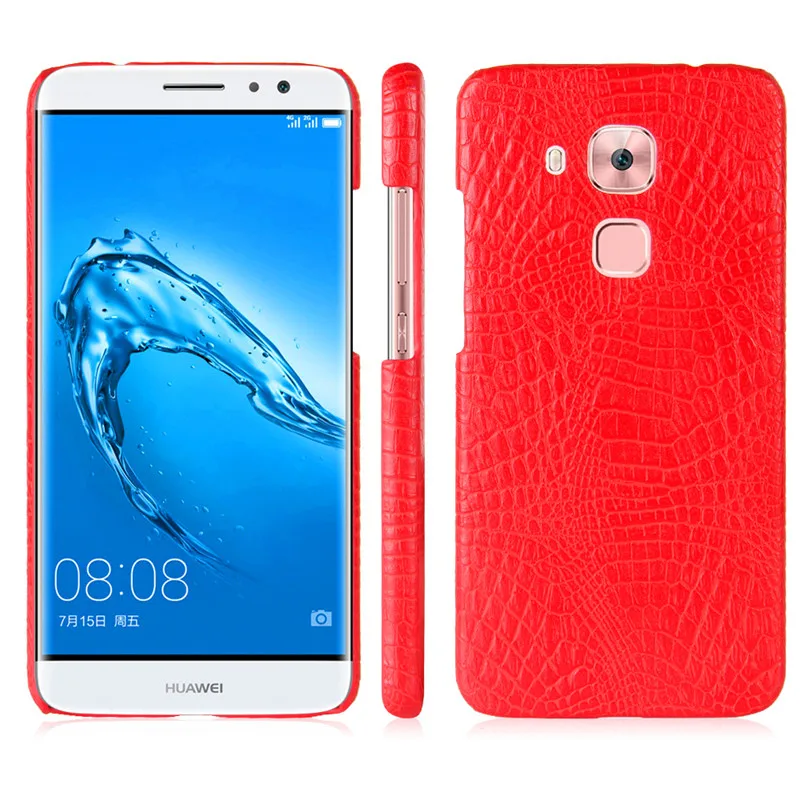 Чехол для Huawei Nova Plus MLA L03 L11 Жесткий ПК с крокодиловым лицевым покрытием + задняя