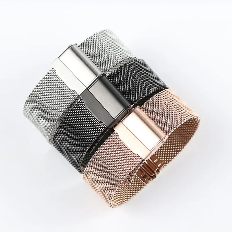 14mm 16mm 18mm 20mm Watch Strap with For Dw Mesh Belt Stainless Steel Braided Milan | Наручные часы