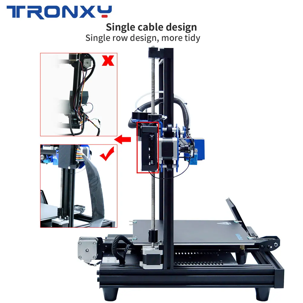 Новейший полнофункциональный 3D-принтер Tronxy XY-2 PRO FDM с 8G micro sd 0,25 кг PLA нитью и 0,4 мм насадкой в подарок