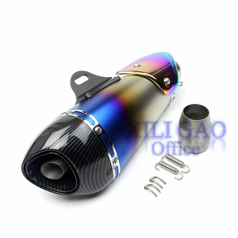 B 51 мм мотоциклетный глушитель для Yoshimura трубы для Honda grom suzuki gsr 600 gsr750 FZ1N MT09 Ninja400 tmax CBR500R - Цвет: B