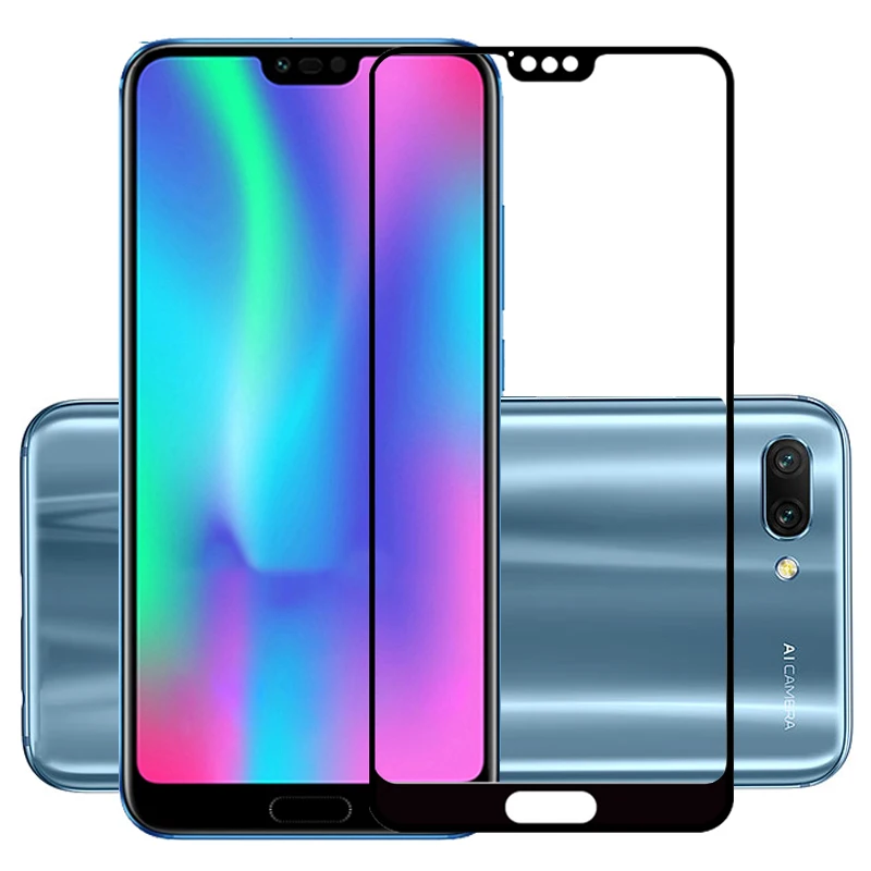 

75 Pcs/Lot 2.5D Premium Tempered Glass for Huawei Honor 10 Full Coverage Screen Protector Protective Film for Huawei Honor 10