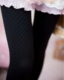 

Free shipping+Elastic three-dimensional oblique stripe socks thick velvet