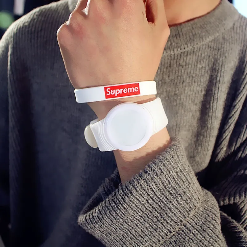 Часы наручные женские с круглым циферблатом модные спортивные светодиодные