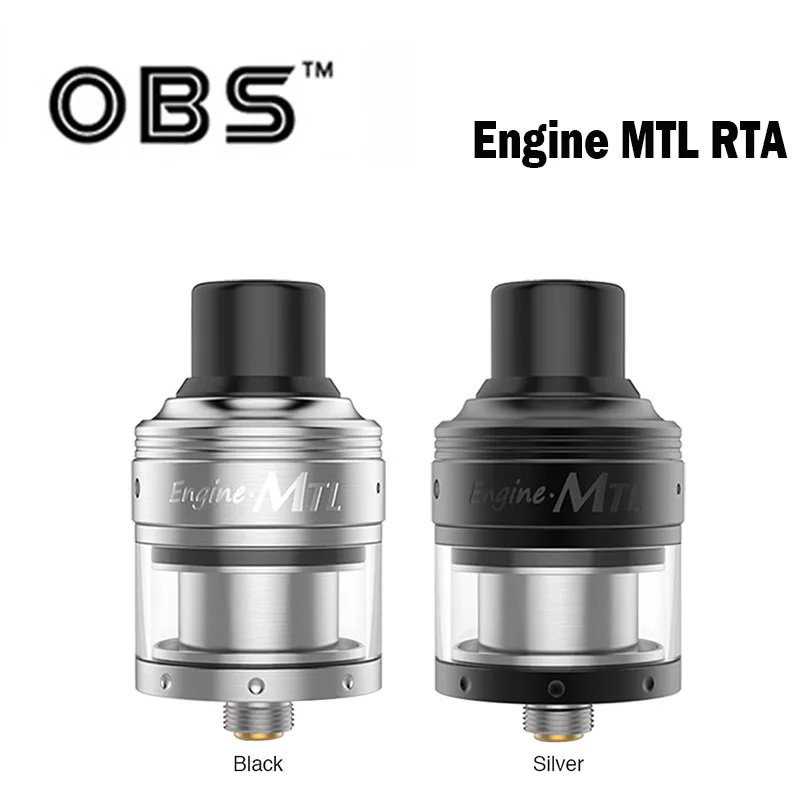 OBS Engine MTL RTA Tank 2 мл с двумя столбиками и новой верхней регулировкой воздушного
