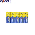 16 шт. PKCELL 9 В 6F22 для электронного термометра, первичная батарея 6LR61, сверхмощная батарея, одноразовые батареи