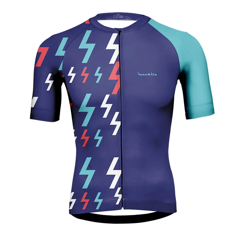 Jersey 02 Велоспорт Джерси Runchita летняя дорожная гонка MTB Джерси с коротким рукавом go pro дышащая анти-пот кофта для велоспорта ciclismo hombre - Цвет: Jersey 02