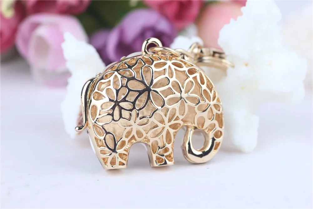 Кристалл Rhinestone подарок брелок для Для женщин сумки Индийский Слон сумка горный хрусталь кольцо для ключей Ключи держатель chaveiro
