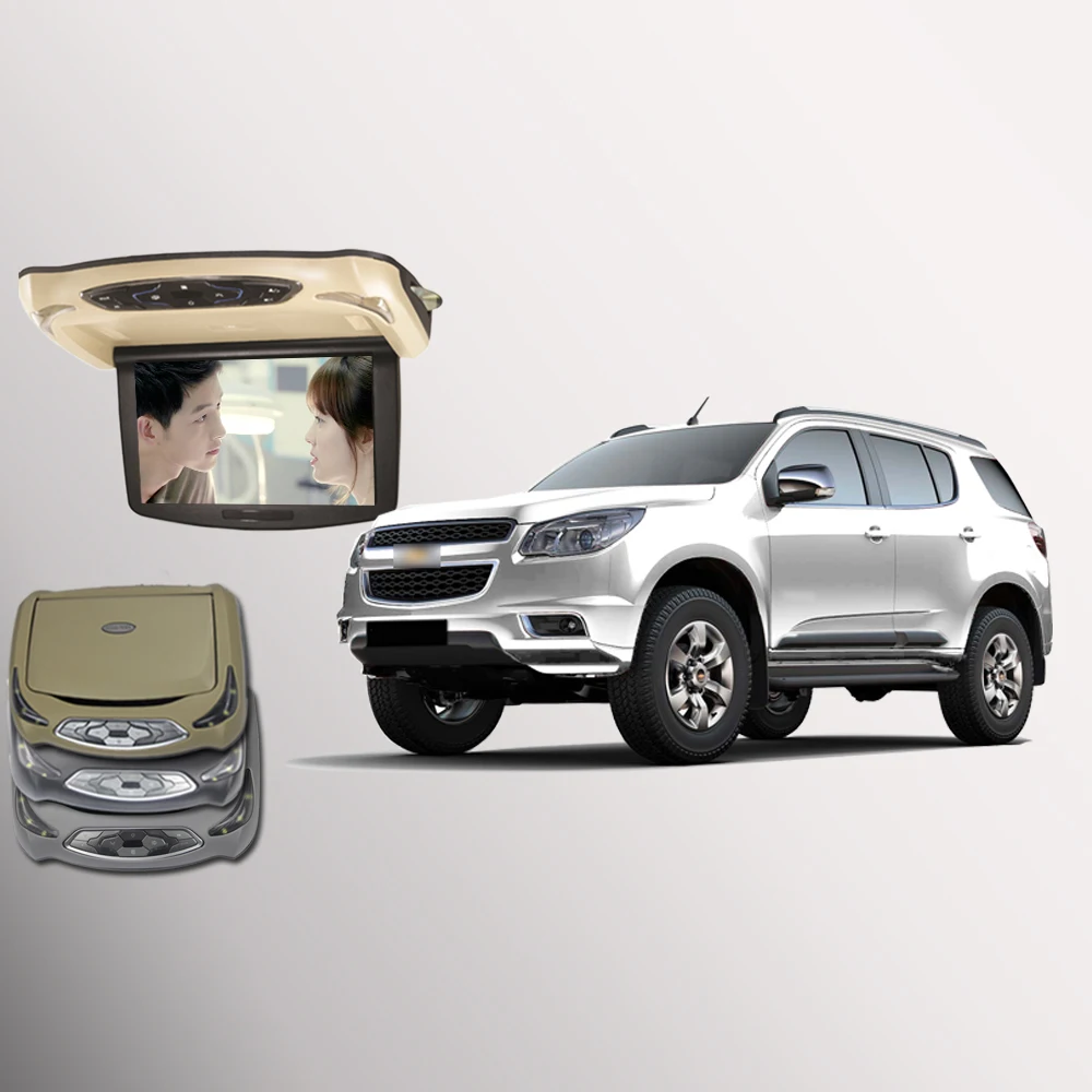 BigBigRoad для chevrolet TrailBlazer Автомобильный откидной светодиодный цифровой экран