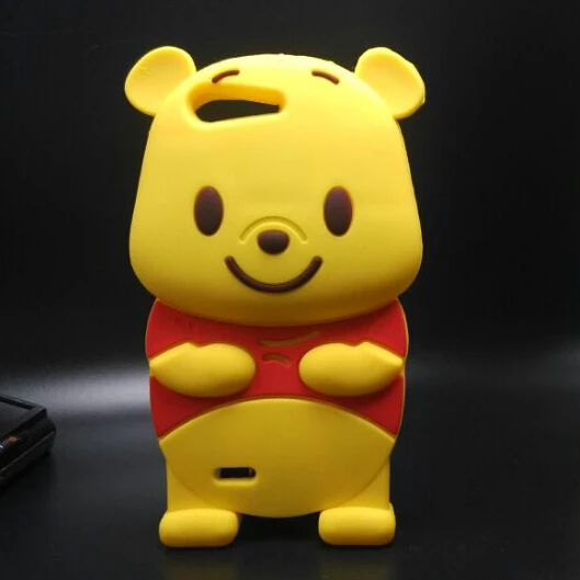 Телефон чехол 3D смазливая мультфильм желтый мягкий силиконовый для ZTE лезвие D6 V6