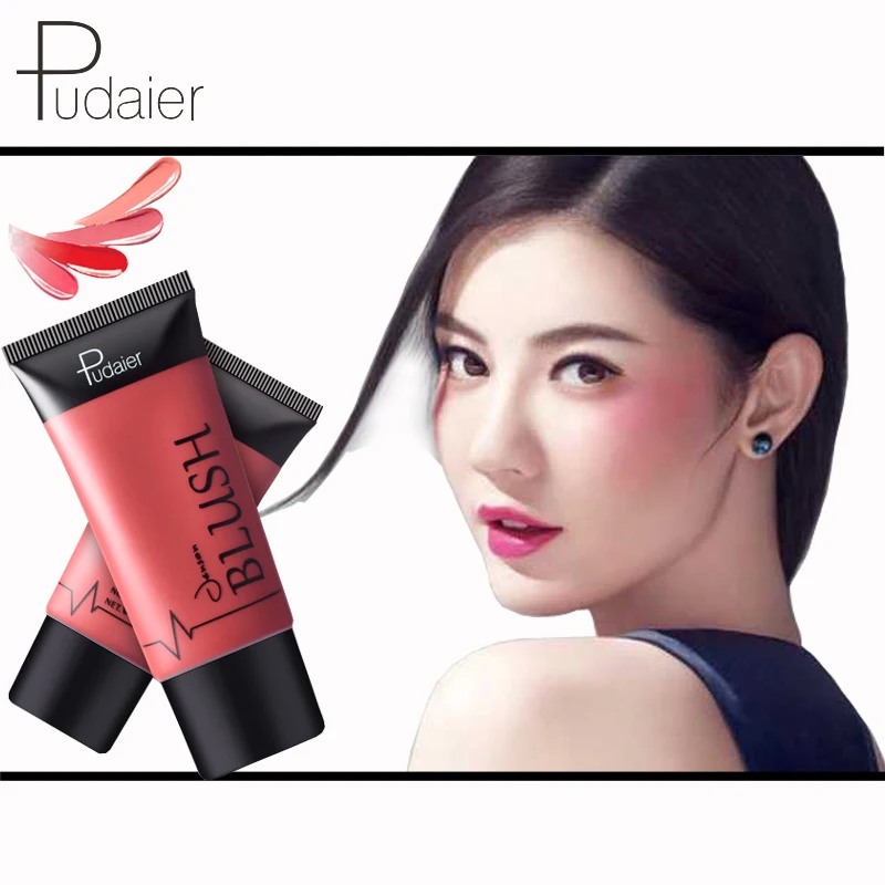 4 цвета Pudaier долговечная жидкость легко носить увлажняющие Румяна