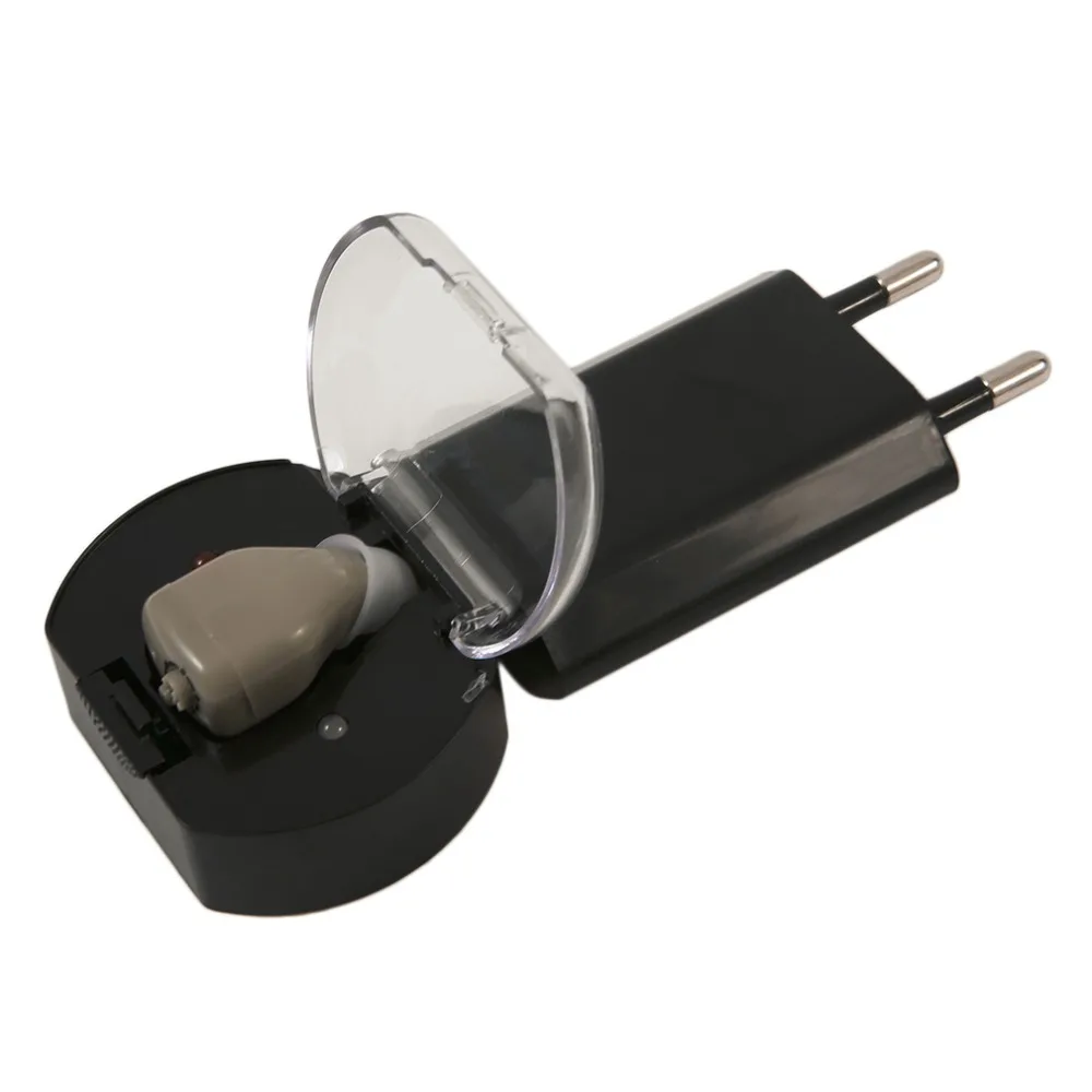 Audiphone перезаряжаемый слуховой аппарат усилитель звука Невидимый для пожилых