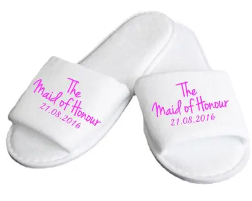 Комплект из 10 пар свадебных тапочек для подружки невесты тапочки девичника