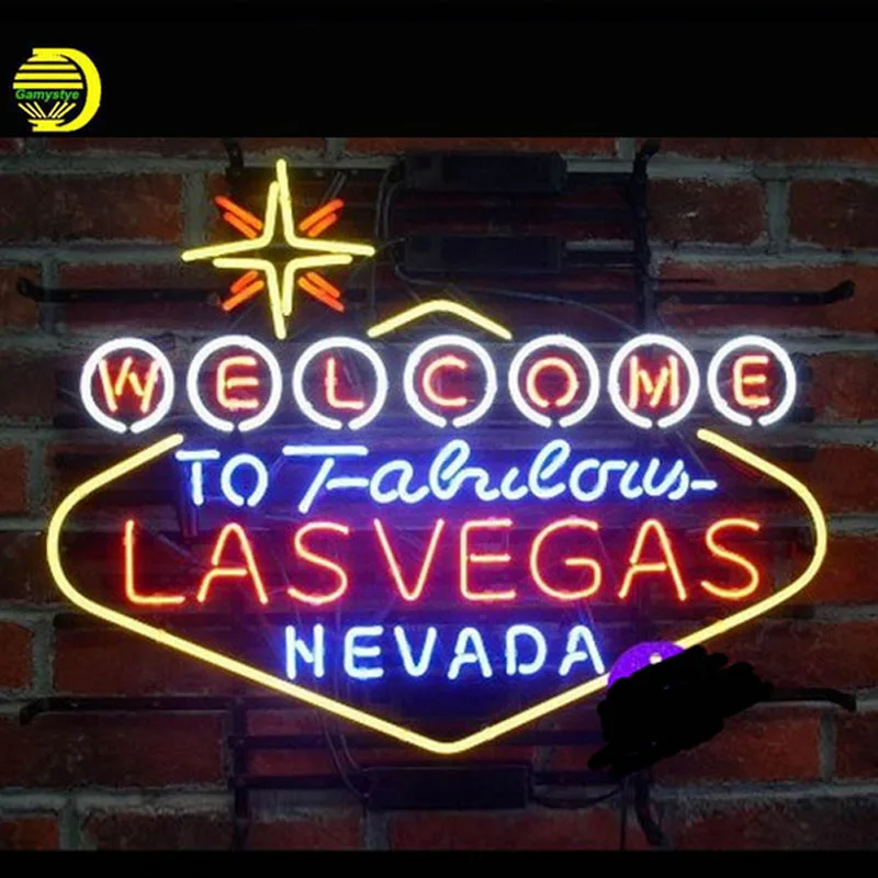 Добро пожаловать в сказочный неоновый знак Lasvegas Невада Пивной бар Паб ручная