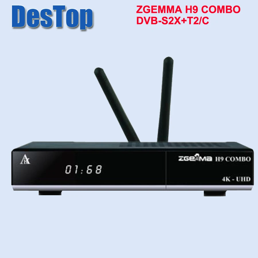 ZGEMMA H9 COMBO DVB-S2X+ DVB-T2C 4K UHD E2 DVB-S2X Linux Wifi Встроенный комбинированный спутниковый приемник 2 шт./лот