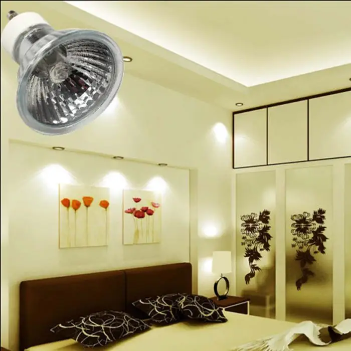 Супер яркий GU 10+ C 50 W 220 V-240 V галогенная лампа освещения лампы GQ999