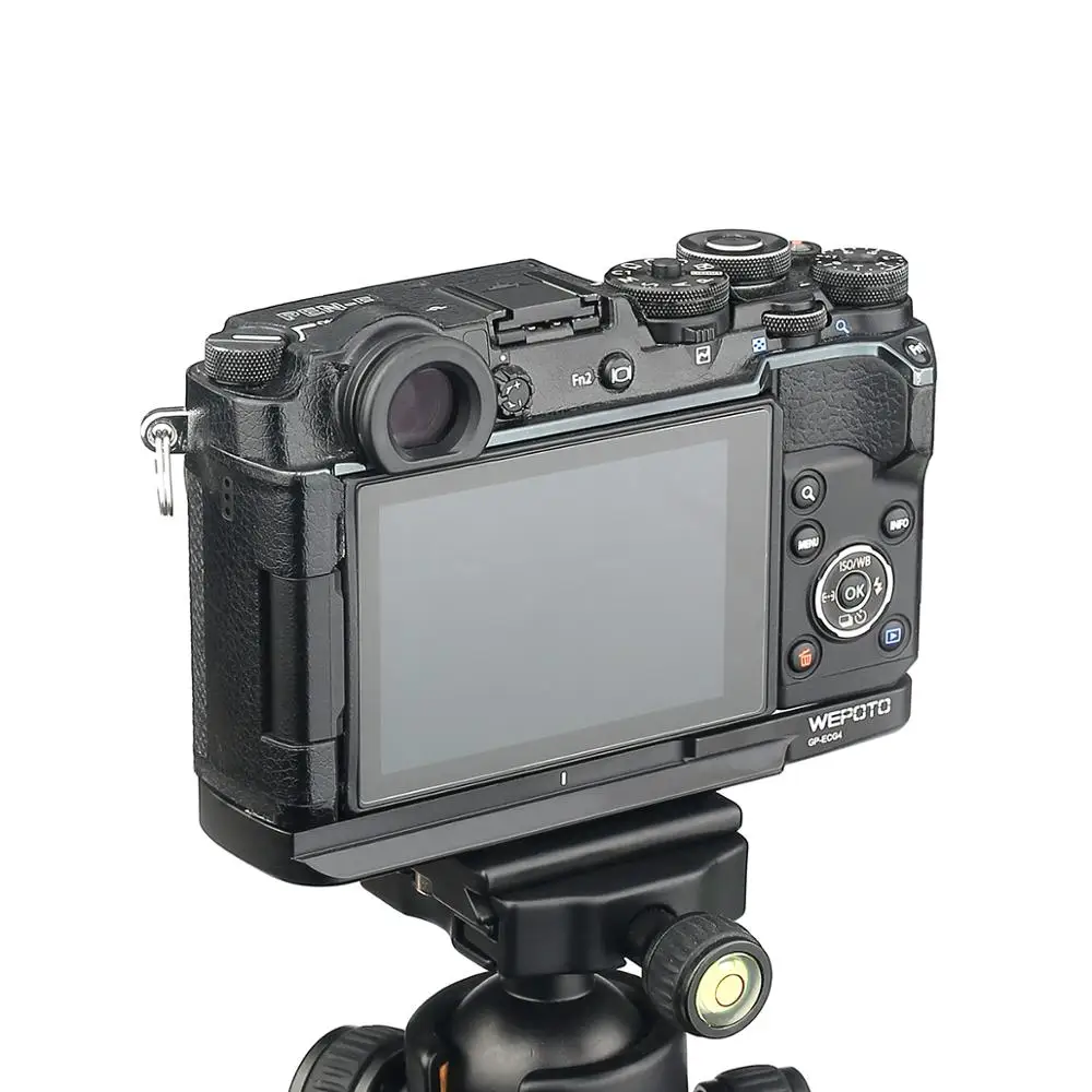 Деревянные Pro Вертикальная L Тип кронштейн штатив Quick Release Plate база ручка для Olympus Pen