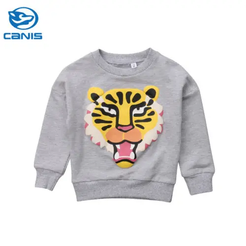 2018 Autumn Winter Newborn Kids Baby Boys Girls Cartoon Animal Long Sleeve Tops T-shirt Tees Blouse Casual Cotton Clothes | Мать и