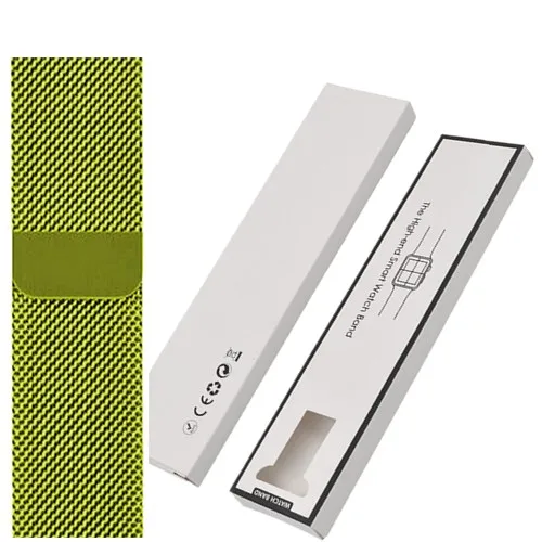 Green Старая клиентская коробка+ Миланская петля ремешок для Apple Watch band - Цвет ремешка: Green