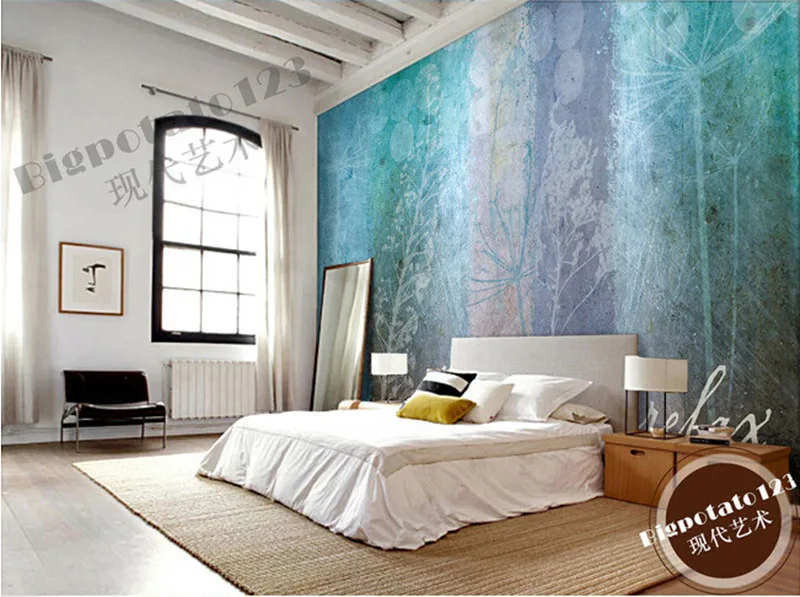 3D фрески на заказ фотообои с фантазийным красочным узором абстрактное дерево