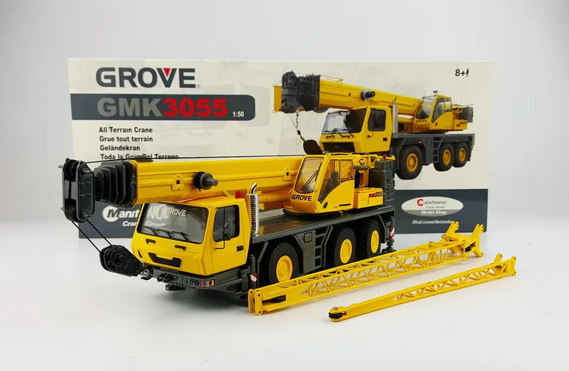 

Rare Alloy Model Gift TWH 1:50 Scale Grove GMK3055 Crane Truck Engineering Vehicles Diecast Toy Model For Collection,Decoration