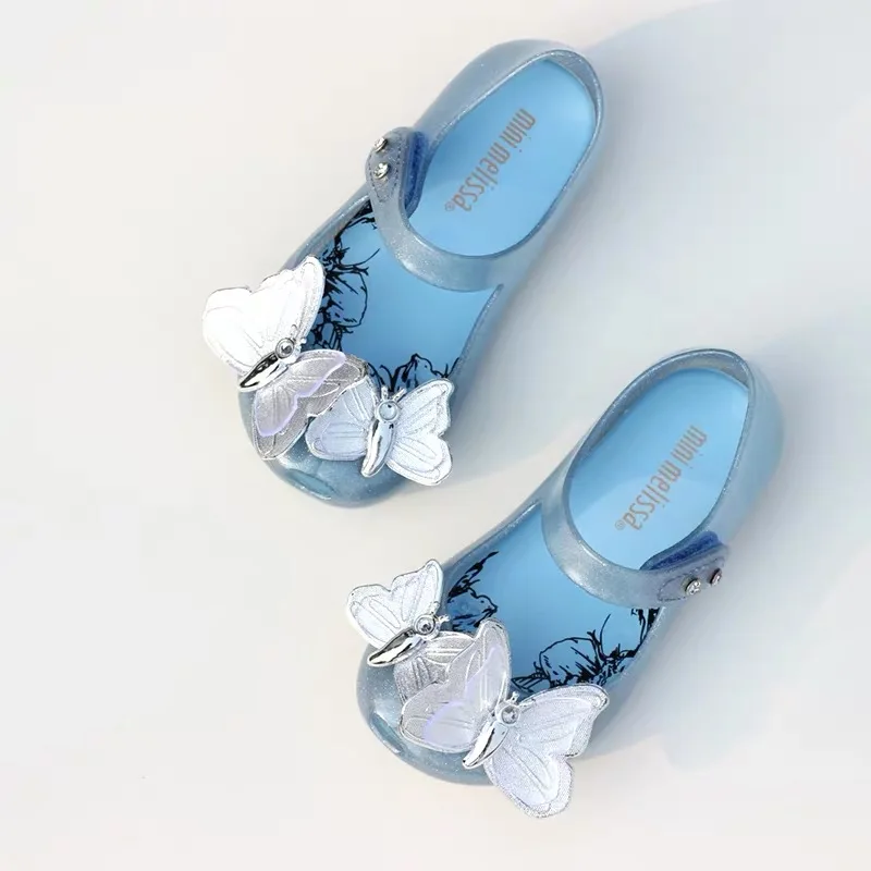 Mini Melissa ultragrl/ новые оригинальные прозрачные сандалии для девочек детские сандалии с бантом детская пляжная обувь Нескользящая обувь для малышей