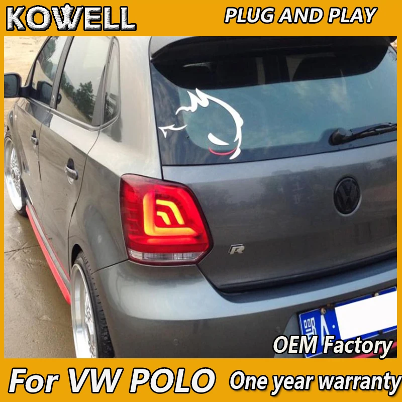 

KOWELL стайлинга автомобилей для VW POLO хвост светильник s 2010 2011 2012 2013-2016 светильник s светодиодный фонарь светильник задний фонарь светодиодный DRL + тормоз + Парк + сигнала