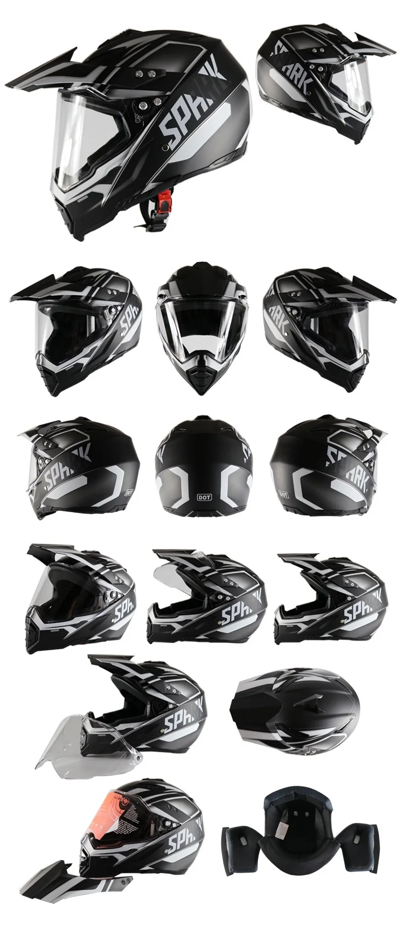 Free Shipping and 3 Gifts New Motorcycle Helmet Male Motorcycle Top Hat Top Quality Cross Off-Road Motorcycle Cross Dot Helmet