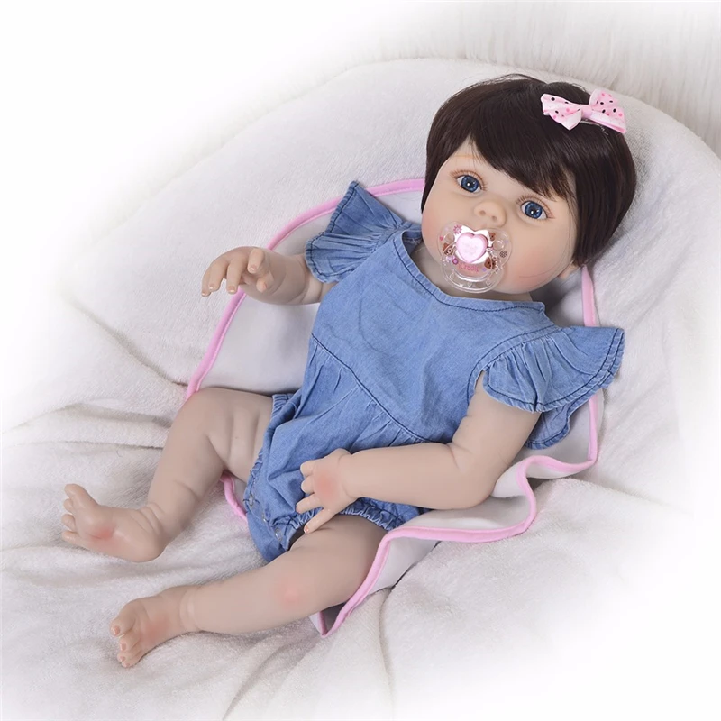 NPK Bebe Reborn полный корпус силиконовая кукла Reborn Baby Кукла Реалистичная Boneca Reborn игрушка для ванны подарок на день рождения для детей