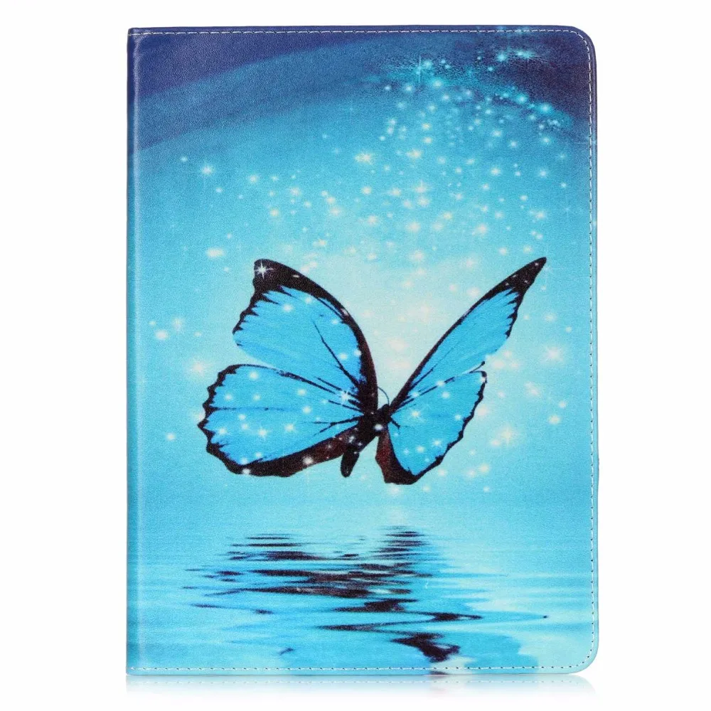 Чехол для iPad Pro 9 7 &quot2016 выпущенный кожаный чехол-книжка с кошкой и цветочным