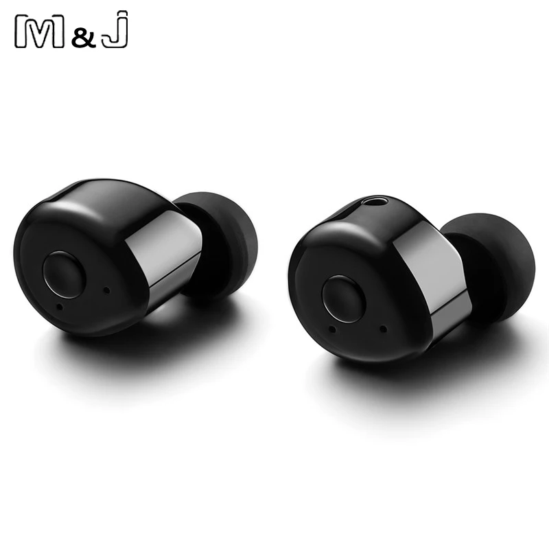 M & J T1 2 предмета Bluetooth наушники True Wireless Stereo Headset поддержка вкладыши TWS с умный