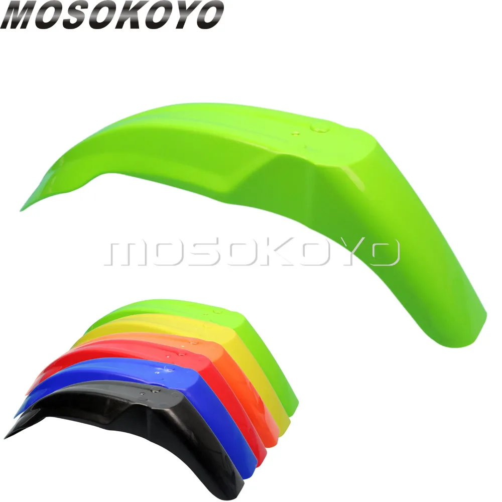 

For Kawasaki KX KLX Green Supermoto Front Fender Dirt Bike Motocross Mudguard Racing MX Enduro Mud Guards