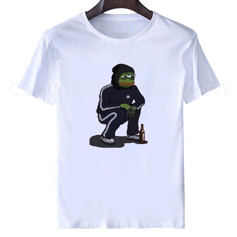 Dank Memes Футболка мужская 2018 летние белые топы It футболки Pepe Custom с коротким рукавом