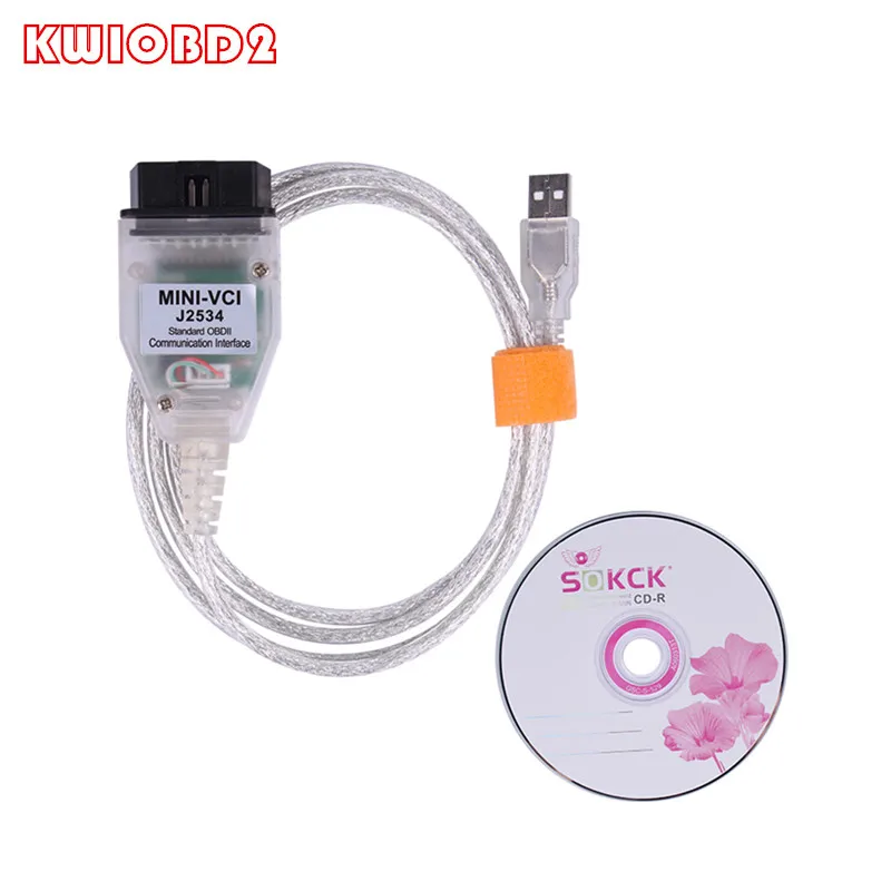 Новейший V13.00.022 мини VCI интерфейс для T O Y A TIS Techstream MINI FT232RL чип J2534 OBD2