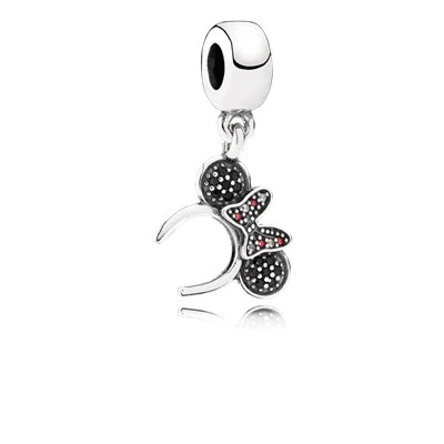FEICHUAN гламурный Европейский бусина из серебра 925 пробы Кулон fit Pandora браслет ожерелье DIY подарки Для Подружек - Цвет: with logo
