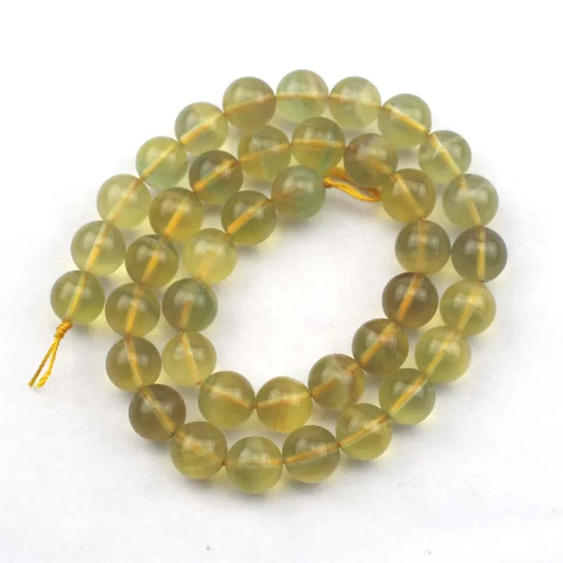 natural yellow fluorite beads gemstone DIY loose for jewelry making strand 15&quot wholesale ! | Украшения и аксессуары