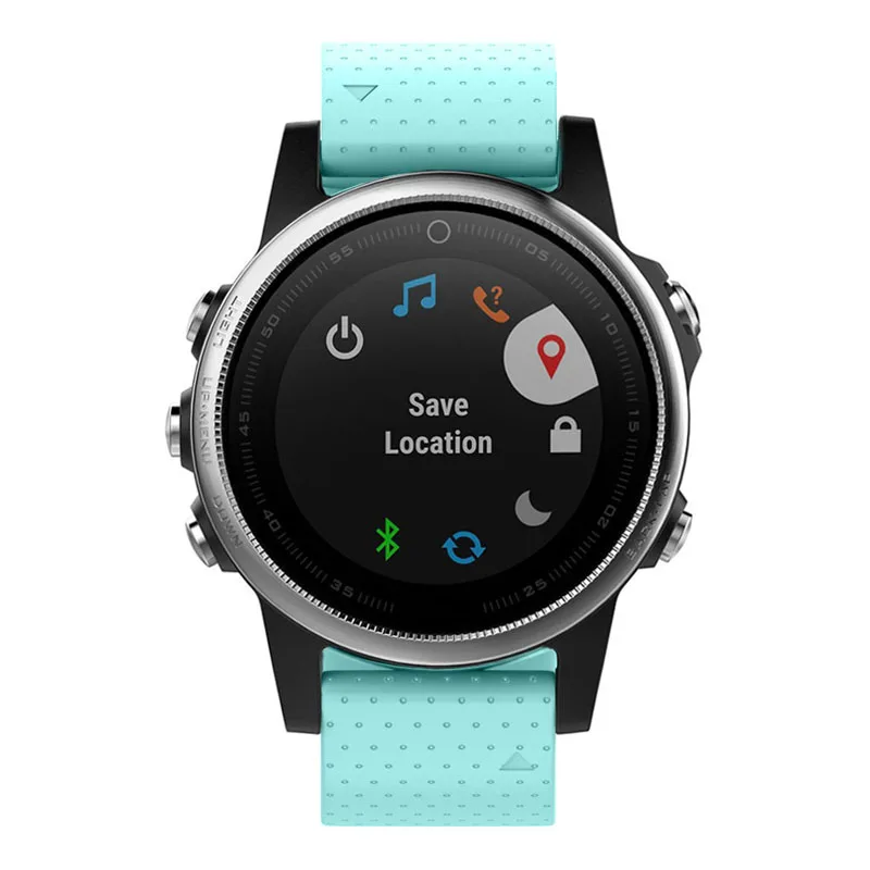 

Новый 20 мм мягкий силиконовый ремешок для часов с пряжкой разобранный ремешок подходит для Garmin Fenix 5S DOM668