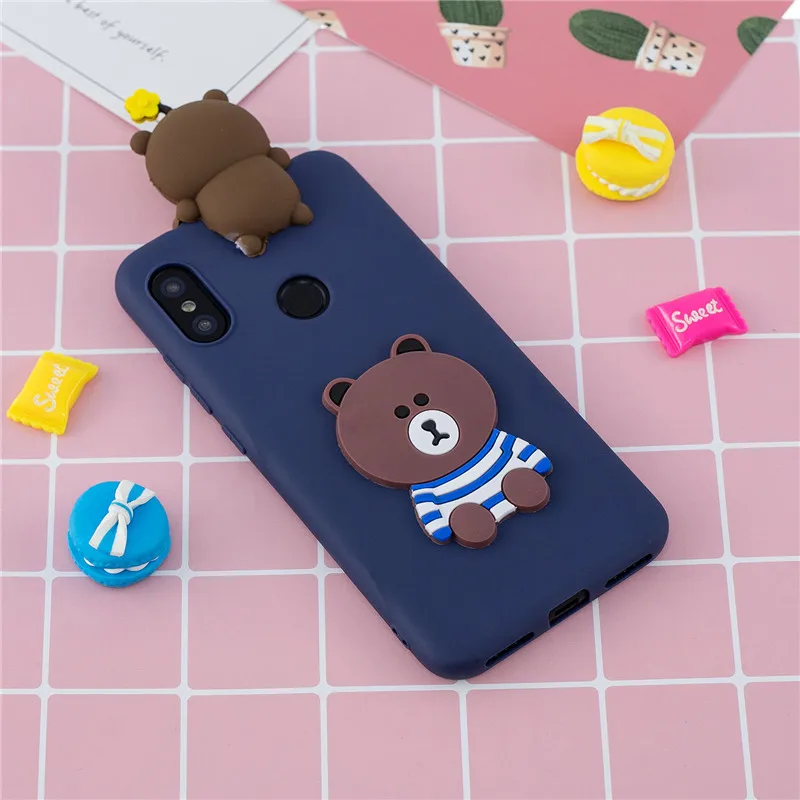 Для xiaomi mi a2 lite чехол для Coque xiaomi mi A2 Lite Xio mi A1 A2 A 2 lite чехол 3D единорог панда кукла мягкий чехол для телефона s