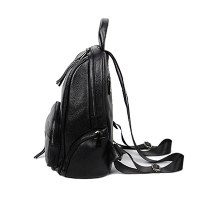 Женский рюкзак из натуральной кожи дизайнерский школьный ранец для покупок